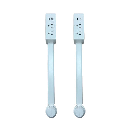 Compact USB Outlet Expander with 180-Degree Rotation