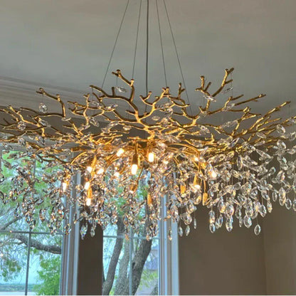 Elegant Crystal Drop Ceiling Light Fixture