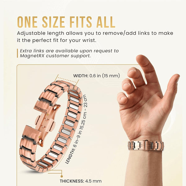 Strong Copper Magnetic Therapy Bracelet for Men