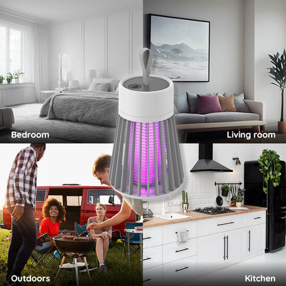 Compact USB Powered Mosquito Killer Lamp with LED Light