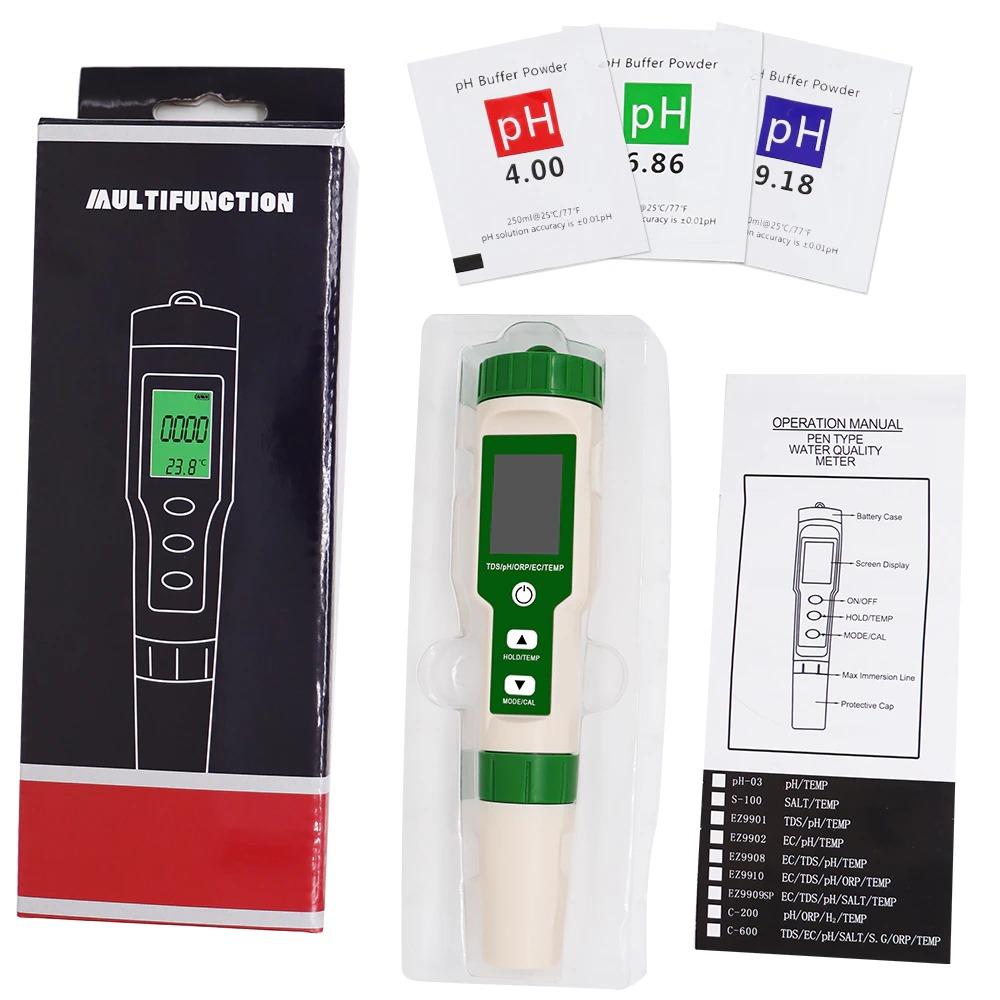 Accurate 5-in-1 Water Test Meter PH TDS EC Temperature