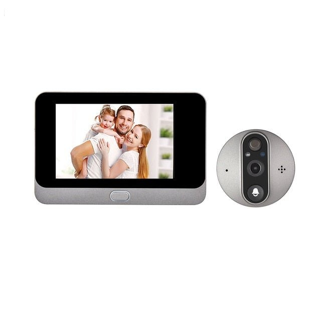 HD WiFi Doorbell Camera with 4.3 Inch Screen & Motion Alert