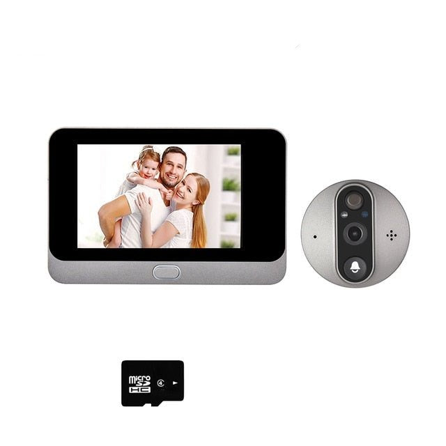 HD WiFi Doorbell Camera with 4.3 Inch Screen & Motion Alert