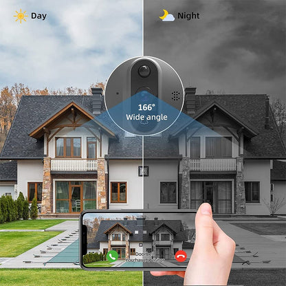 HD WiFi Doorbell Camera with 4.3 Inch Screen & Motion Alert - Halri