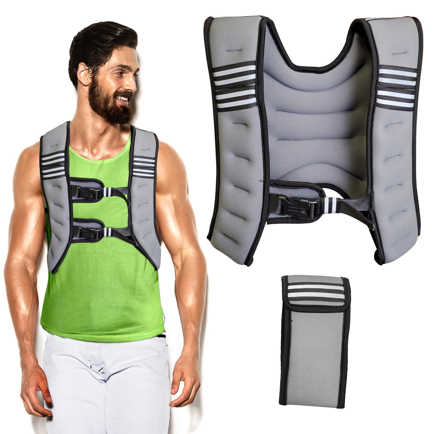 Adjustable 20lb Weight Vest for Fitness Workout - Halri