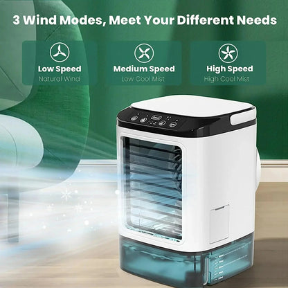 Compact 3-Speed Air Conditioner for Home Office
