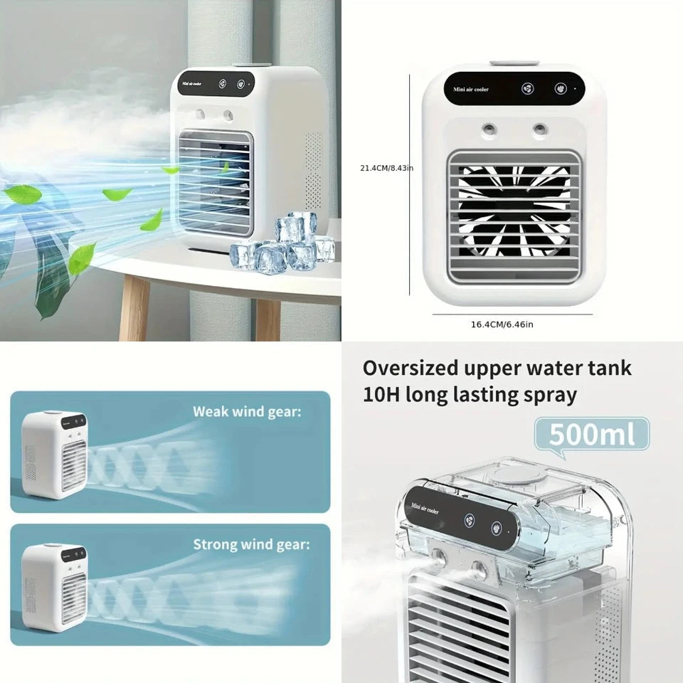 Compact Personal USB Air Cooler & Humidifier