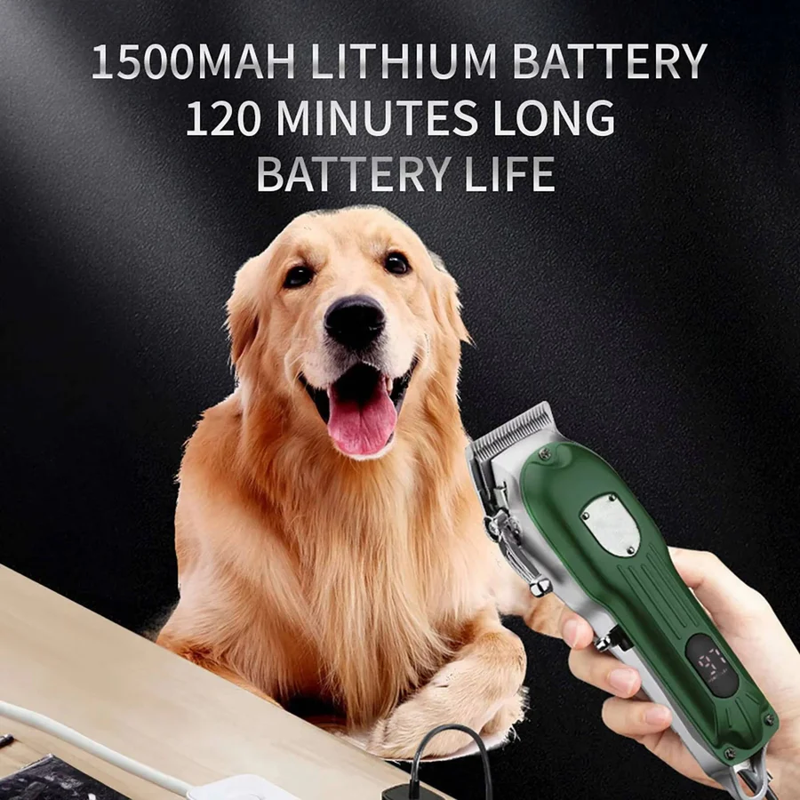 Premium Rechargeable Pet Grooming Clipper Kit