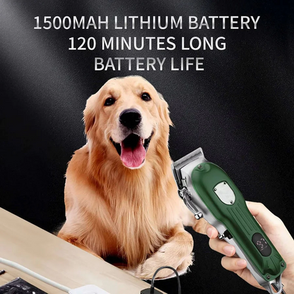 Premium Rechargeable Pet Grooming Clipper Kit