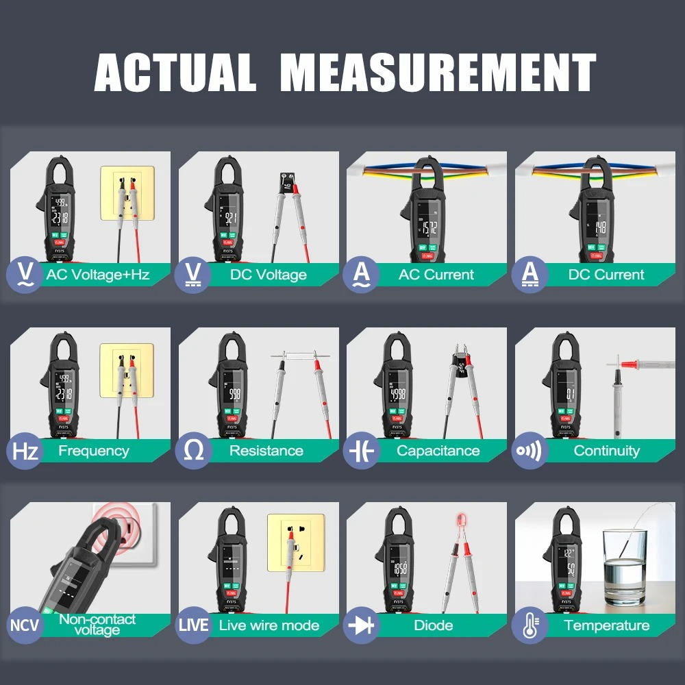 Digital AC DC Current Clamp Meter
