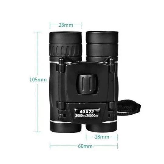 Portable 40x22 High Definition Field Binoculars