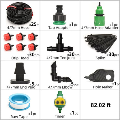 Water Saving Garden Irrigation Kit With Timer