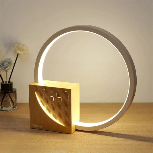 Relaxing Nightstand Lamp with Soothing Sounds and Alarm - Halri
