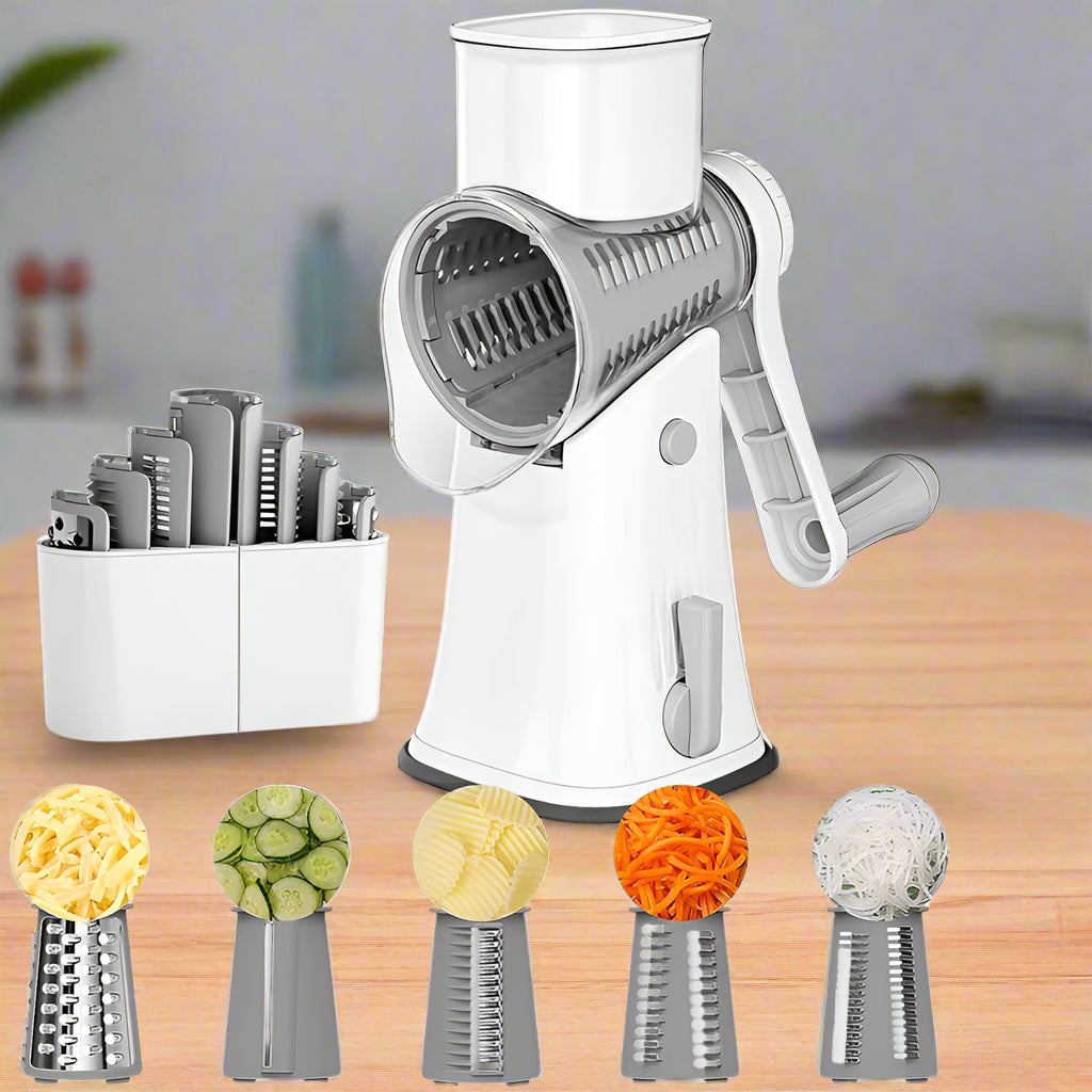 5-in-1 Multi Function Cheese Shredder & Veggie Slicer - Halri