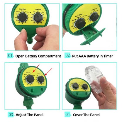 Water Saving Garden Irrigation Kit With Timer
