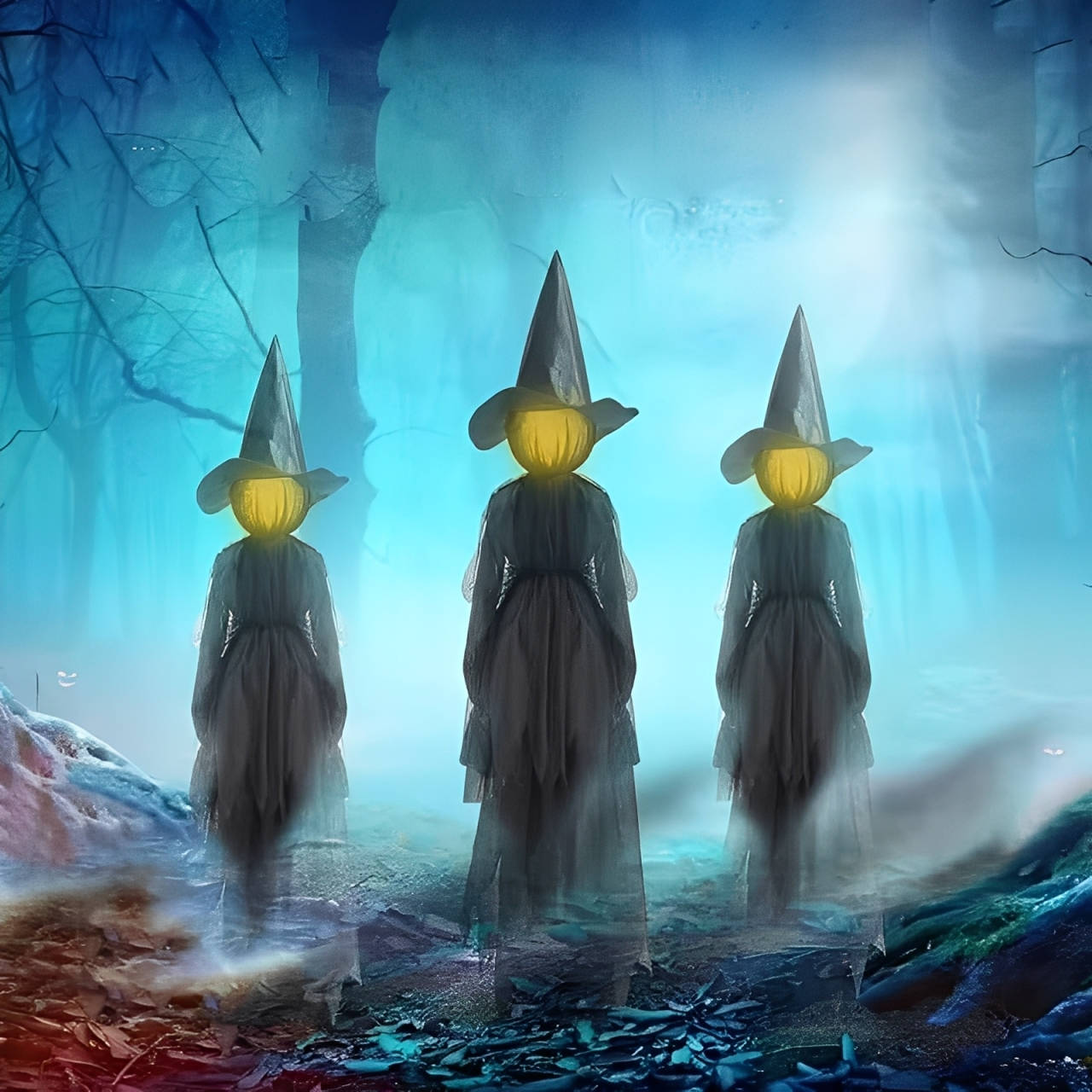 Spooky Sound Activated Witch Decor Set - Halri