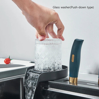 Modern Stainless Steel Kitchen Sink with Faucet and Accessories