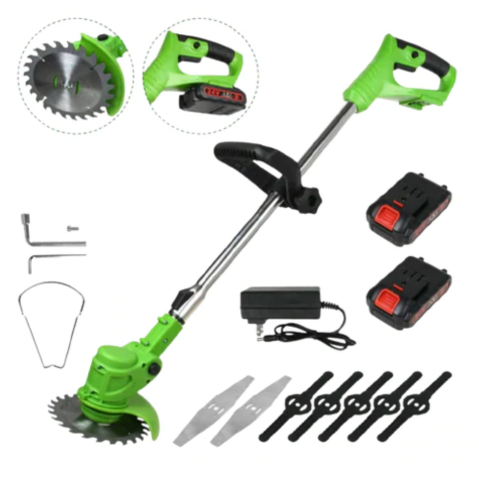 Wireless Rechargeable Lawn Trimmer with Adjustable Handle