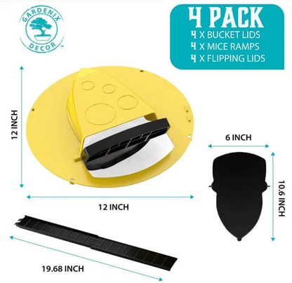 4-Pack Humane Mouse Trap Kit - Reusable Rodent Catcher