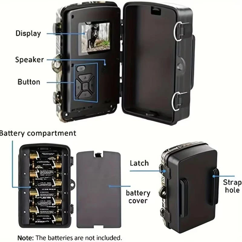 Motion Activated Outdoor Wildlife Camera with Night Vision