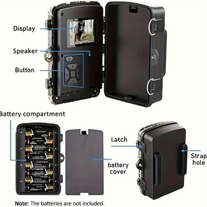 Motion Activated Outdoor Wildlife Camera with Night Vision