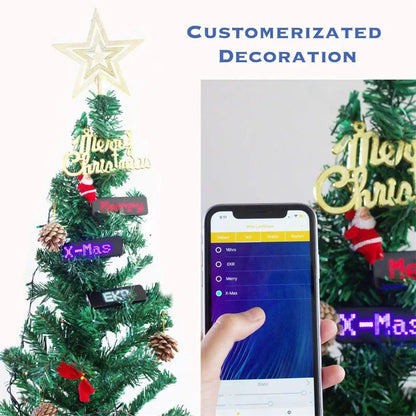 Customizable LED Badge Holder with Scrolling Digital Text