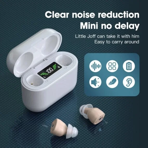 Rechargeable Hearing Aids with Clear Sound Amplification