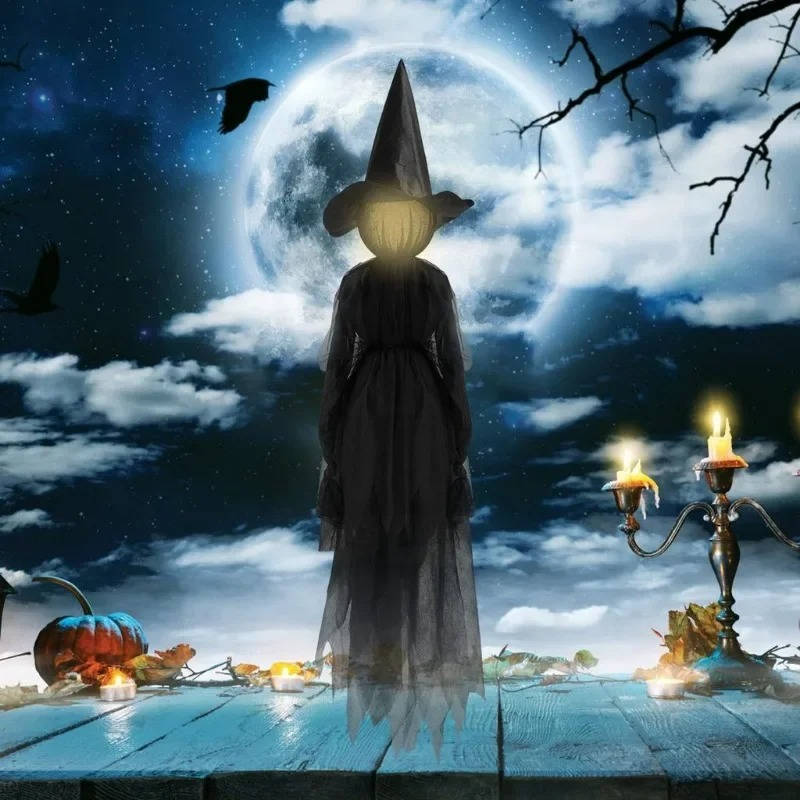 Spooky Sound Activated Witch Decor Set