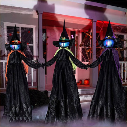Spooky Sound Activated Witch Decor Set