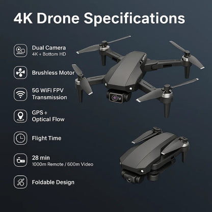 High Definition 4K Dual Camera WiFi Drone