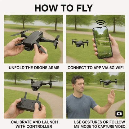High Definition 4K Dual Camera WiFi Drone