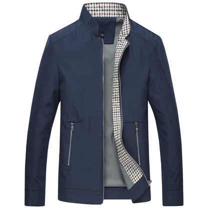 Classic Fit Mens Leather Bomber Jacket