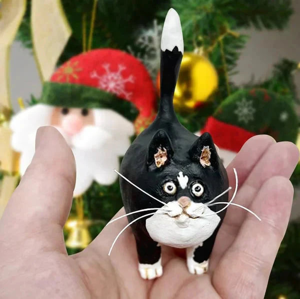 Adorable Small Cat Collectible Figurine - Halri