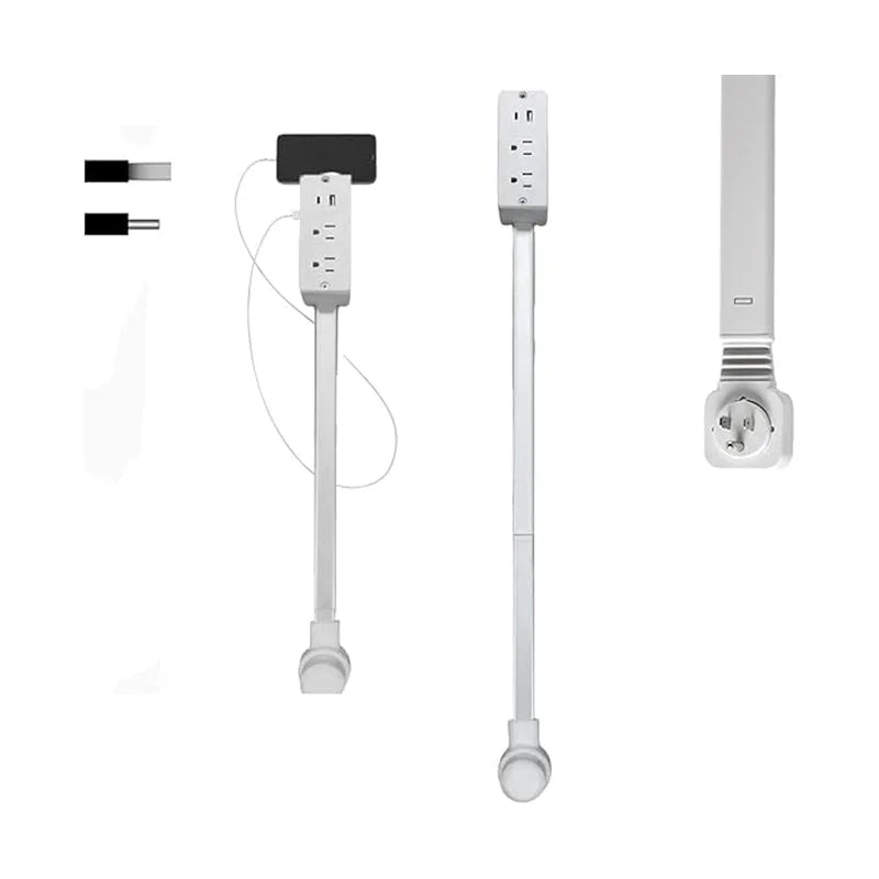 Compact USB Outlet Expander with 180-Degree Rotation