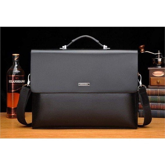 Professional Men's Genuine Leather Briefcase - Halri