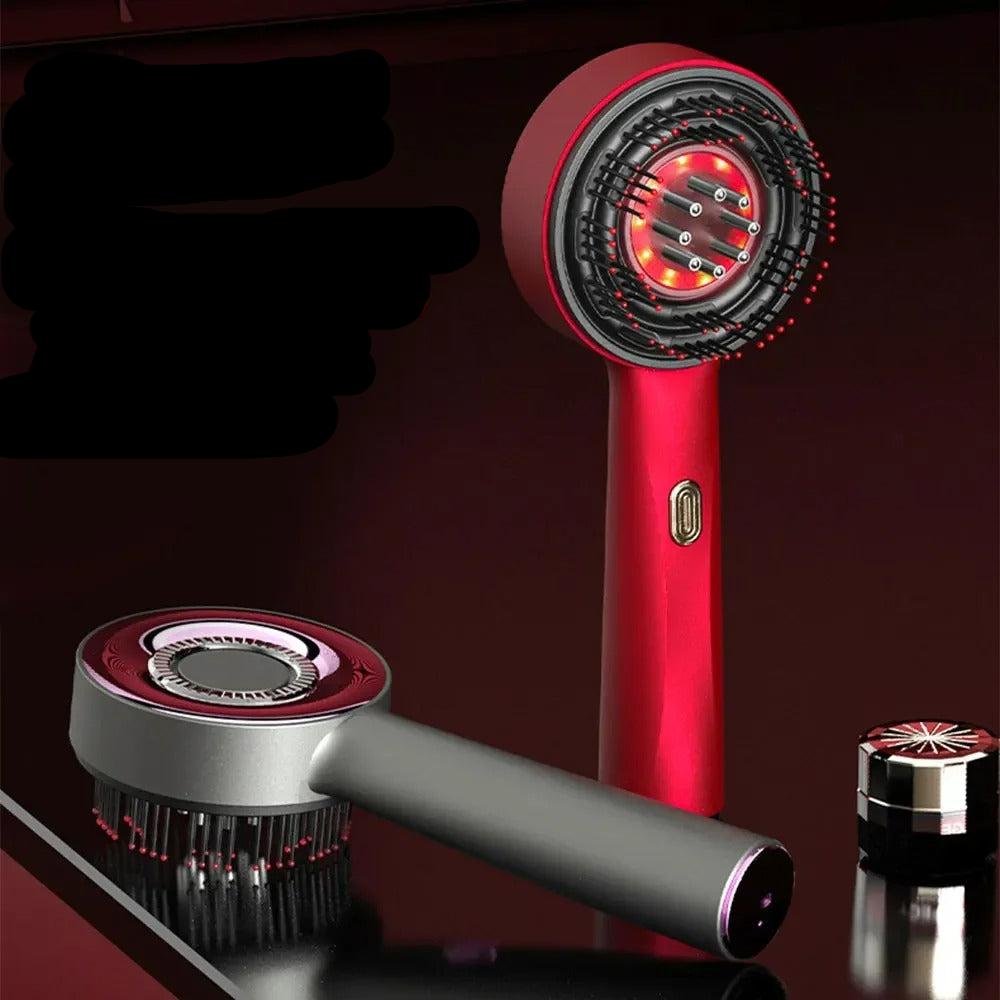 Relaxing Hair Growth Massager with Red Light Therapy