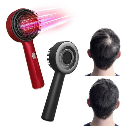 Relaxing Hair Growth Massager with Red Light Therapy