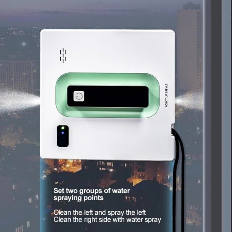 Smart Glass Cleaning Robot with Remote