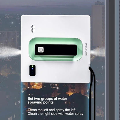 Smart Glass Cleaning Robot with Remote