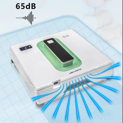 Smart Glass Cleaning Robot with Remote