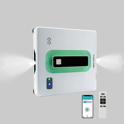 Smart Glass Cleaning Robot with Remote