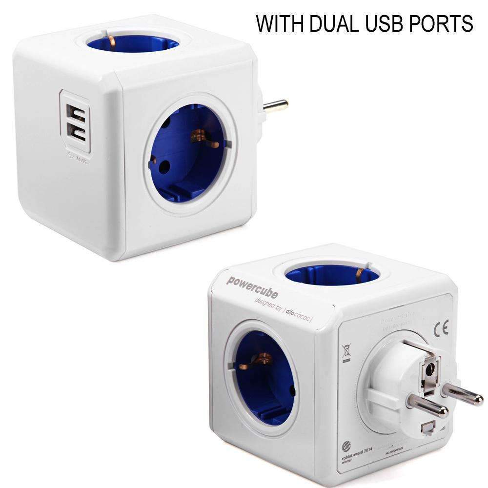Compact Multi Plug Power Cube Adapter