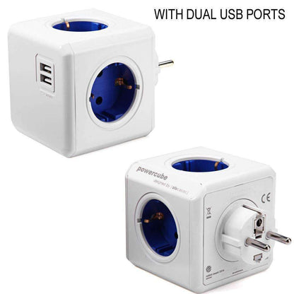 Compact Multi Plug Power Cube Adapter