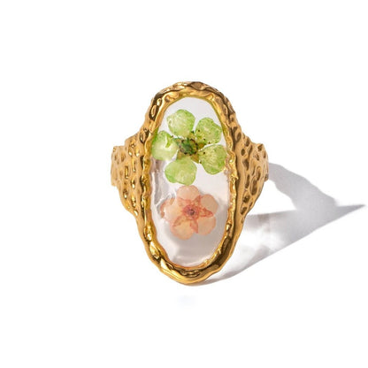 Beautiful Flower Adjustable Ring