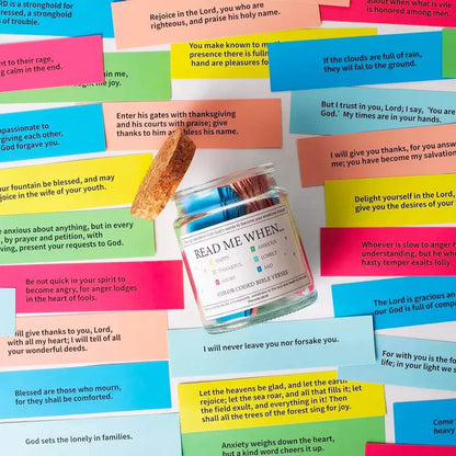 Inspirational Bible Quote Jar with 67 Uplifting Verses