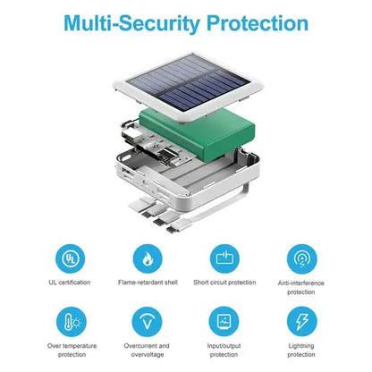 Compact Solar Charged Power Bank