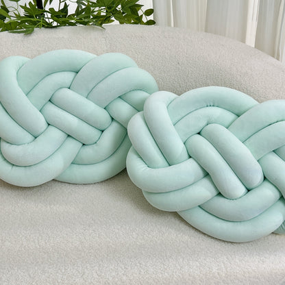 Plush Cloud Pillow with Button Detail
