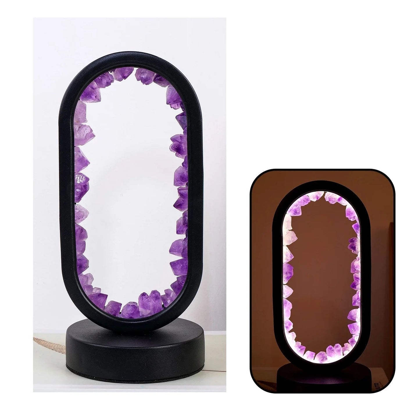 Purple Gemstone Soft Glow Table Light