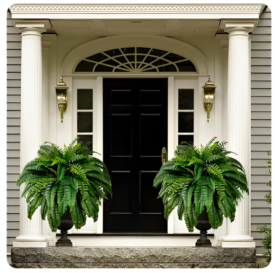 Durable Fake Boston Fern Plant – Indoor Outdoor Green Decor