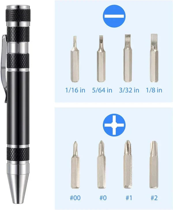 Portable 8-in-1 Multi Tool Pen